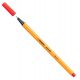 Pennarello Point88 0,4mm Stabilo rosso