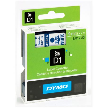 Nastro Dymo D1 9mm 40915 ro/bia