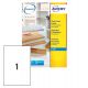 Etichette Avery J8567 210X297 1et./25fg