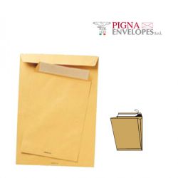 Buste a sacco 19X26/100gr soffietto laterale strip cf.250pz AVANA