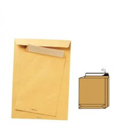 Buste a sacco 25X35,3/120gr soffietto laterale+fondo quadro cf.250pz AVANA