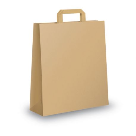 Shoppers neutre Kraft 22x10x29 25pz avana piattina
