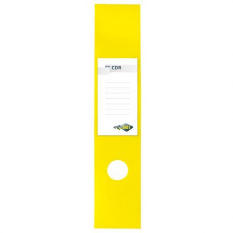 Copridorso pl.etich.CDR 10pz giallo