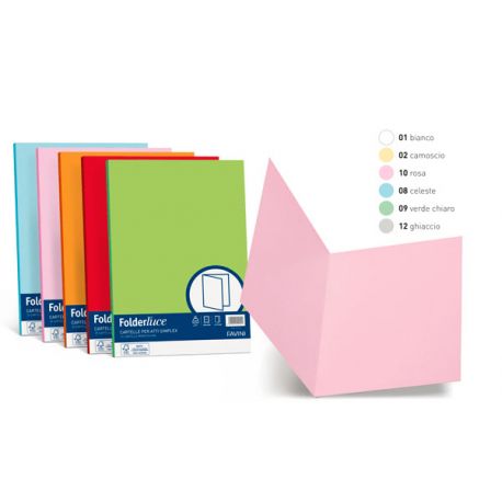 Cartelle Bristol semplice Favini ghiaccio cf.50pz