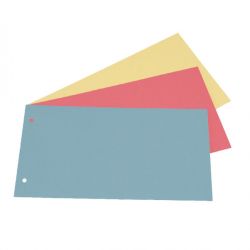 Separatori cartonc. 12x23 2fori cf.200pz giallo