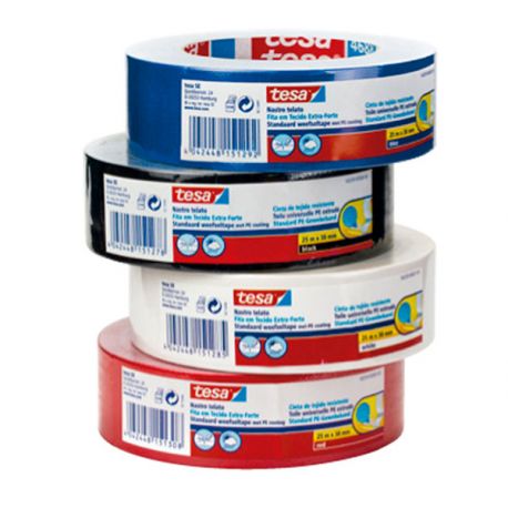 Nastro telato 38x25mt TESA rosso
