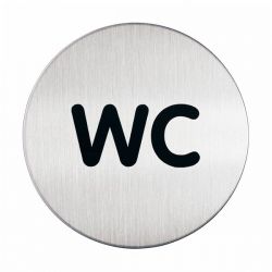 Targa Durable tonda WC 8,3cm