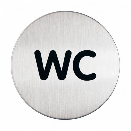 Targa Durable tonda WC 8,3cm
