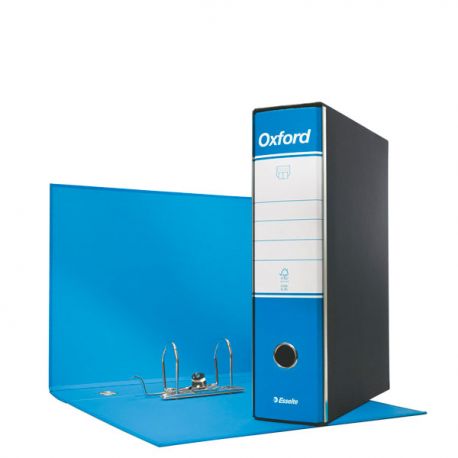 Registratore Oxford G83 commerciale dorso cm 8 azzurro