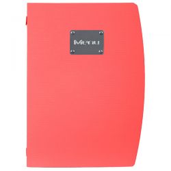 Porta Menu' Rio Securit A4 rosso