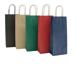 Borse Portabottiglia 14X09X38 Blu Cf.20Pz