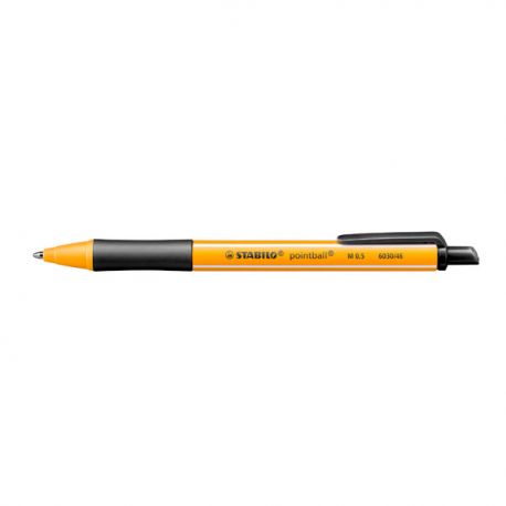 Penna a sfera Pointball Stabilo nero ric.