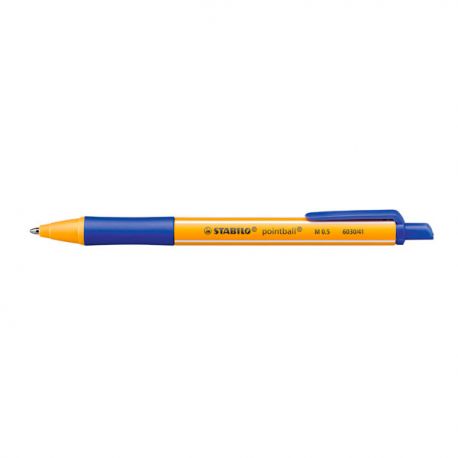 Penna a sfera Pointball Stabilo blu ric.