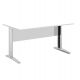 Scrivania FREE 160x80cm f.metallo bianco