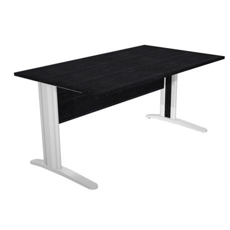 Scrivania FREE 160x80cm f.metallo nero venato