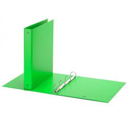 Cartella Europa Fluo 22x30 4 anelli diam.30 verde