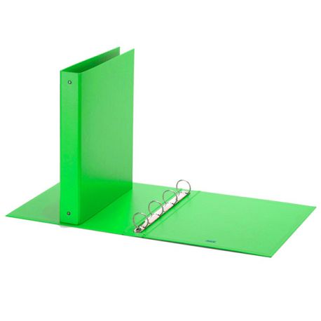 Cartella Europa Fluo 22x30 4 anelli diam.30 verde