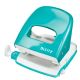 Perforatore Leitz 5008 WOW 2fori 30fg. acqua mar.
