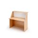 Banco reception READY 120x76x117h ciliegio/bianco