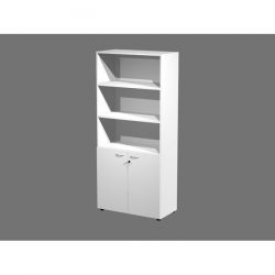 Armadio AR alto+ante basse 90x46x200h bianco