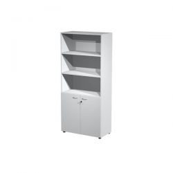Armadio AR alto+ante basse 90x46x200h grigio