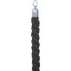 Cordone intrecciato 150cm nero/acciaio