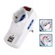 Adattatore rotante 3 uscite + 2 USB con interruttore