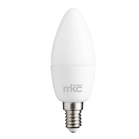Lampadina led 5,5W 500lum. E14 candela l.calda