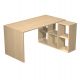 Tavolo con libreria SQUARE 6 caselle rovere