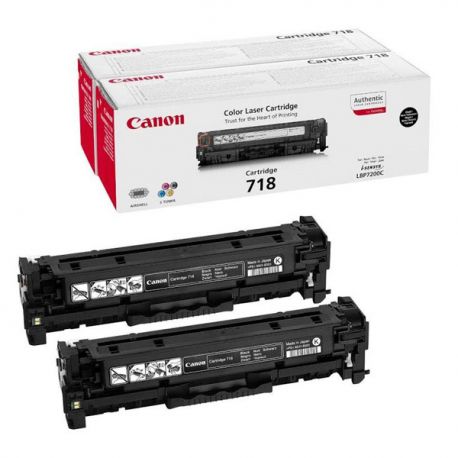 Kit 2pz Canon 718 LBP7200 MF-8330 nero