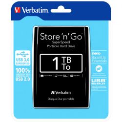 Hard disk esterno 1TB USB3 2,5" Verbatim nero