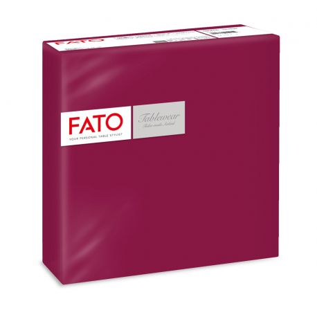 50 TOVAGLIOLI CARTA 40X40CM BORDEAUX AIRLAID FATO