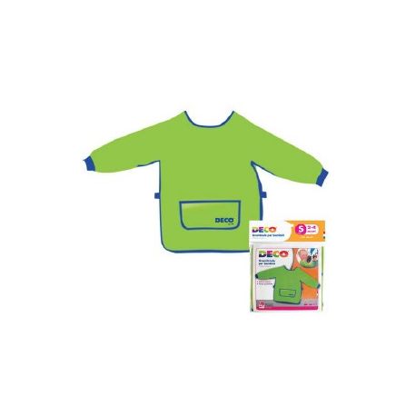 GREMBIULE IN PLASTICA MANICHE LUNGHE 4/6 ANNI