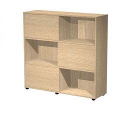 Libreria Tetris 3 ante scorr. 120x35x116h rov/rov