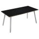SCRIVANIA 120X80XH74,4CM BI/ NERO V. SKINNY METAL
