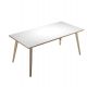 SCRIVANIA 180X80XH74,4CM ROVERE/BIANCO WOODY