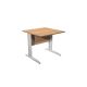 Scrivania FREE 80x80cm f.gr.allum. FAGGIO