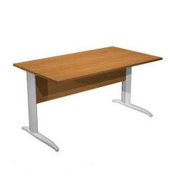 Scrivania FREE 140x80cm f.gr.allum. NOCE CHIARO