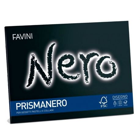 Album Prismanero Favini 24x33 10fg 128gr