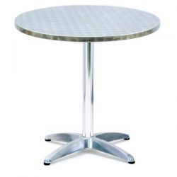 Tavolo alluminio/acciaio diam.70cm h.70 40404D