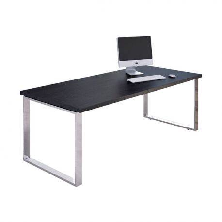 Scrivania dir. FORMA f.met. 210x90cm nero venato