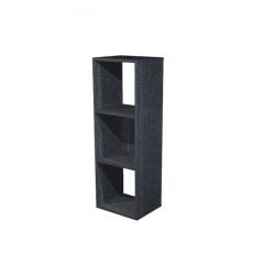 Libreria SQUARE 3cas. 36x29x104h nero venato