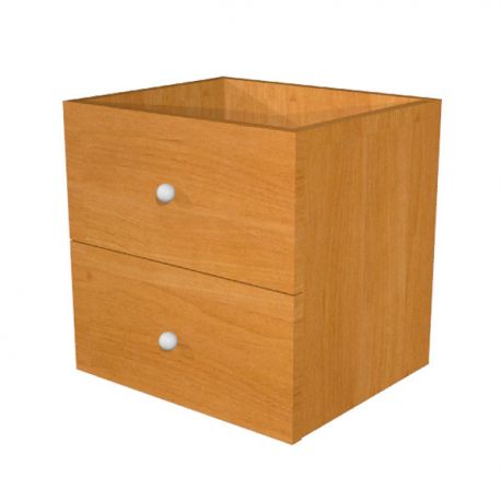 Cassetti per SQUARE 2pz noce chiaro