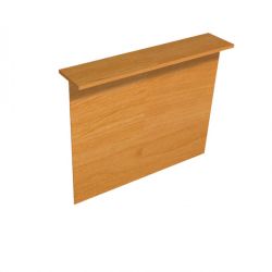 Sopralzo reception FREE 140x115h noce chiaro