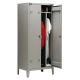 Armadio spogliatoio 2 posti sporco/pulito 80x47x180H grigio