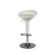 SGABELLO BAR IN ABS E ACCIAIO H55/78CM GRIGIO