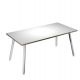 SCRIVANIA 180X80XH74,4CM BI/ BI SKINNY METAL