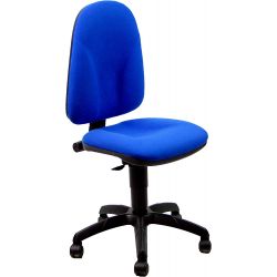 Sedia ergonomica Team blu schienale alto