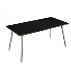SCRIVANIA 140X80XH74,4CM BI/ NERO V. SKINNY METAL