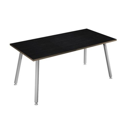 SCRIVANIA 140X80XH74,4CM BI/ NERO V. SKINNY METAL
